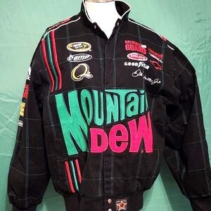 Men'sMediumVintageJRNationDaleEarnhardtJrMountainDewRacingJacket